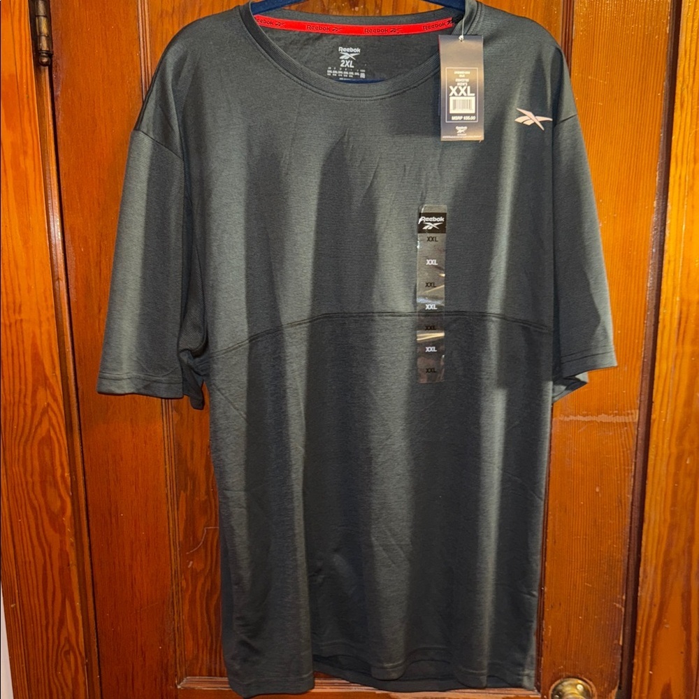 Reebok Men's Dark Gray Short Sleeve Tee